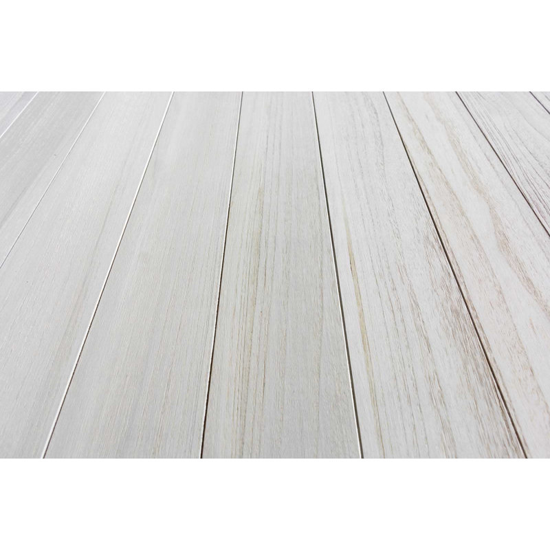 Luxdecor 5" x 35.5" Peel and Stick Shiplap Wall Paneling in White (10